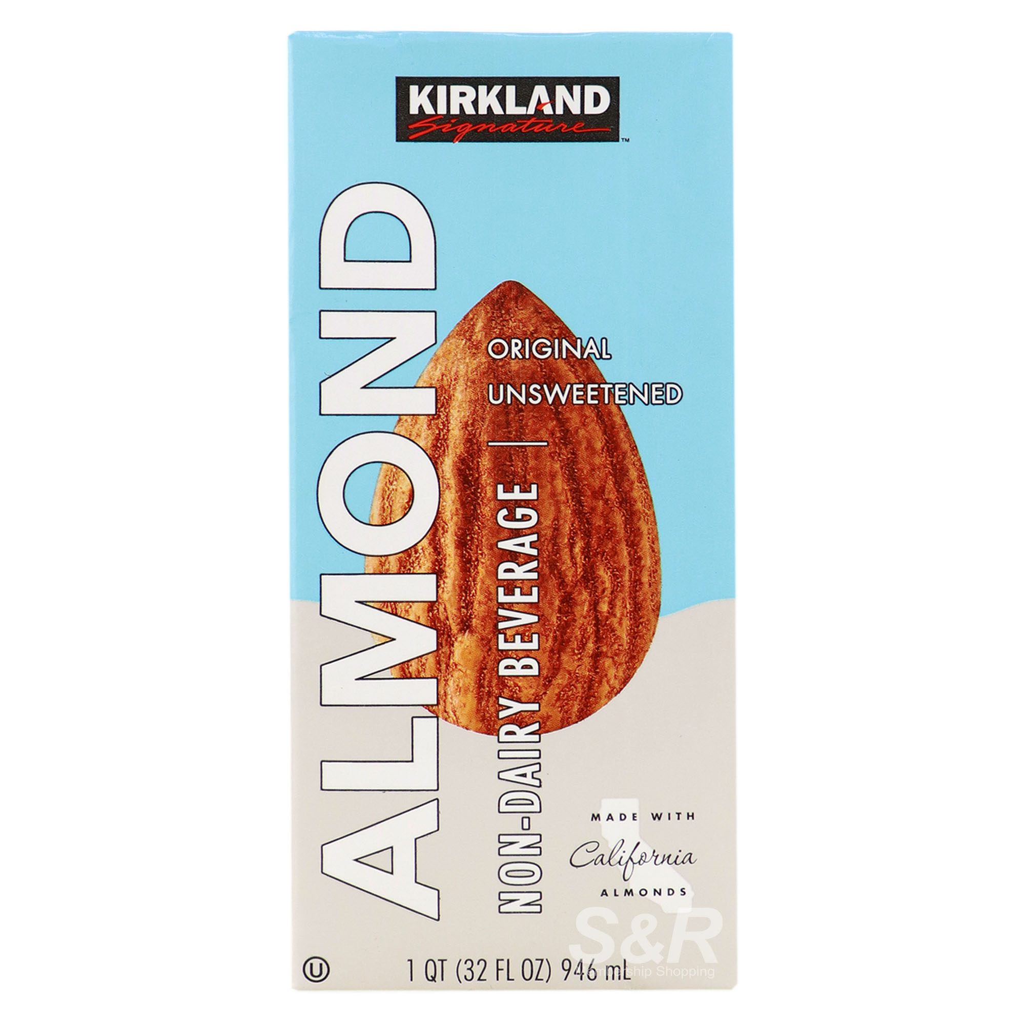 Kirkland Signature Original Unsweetened Almond NonDairy Beverage 946mL